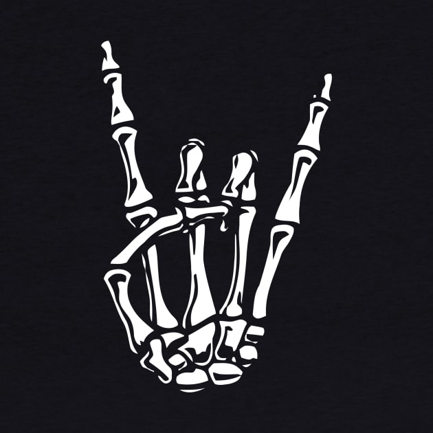 Rock On Skeleton Hand by Ramateeshop